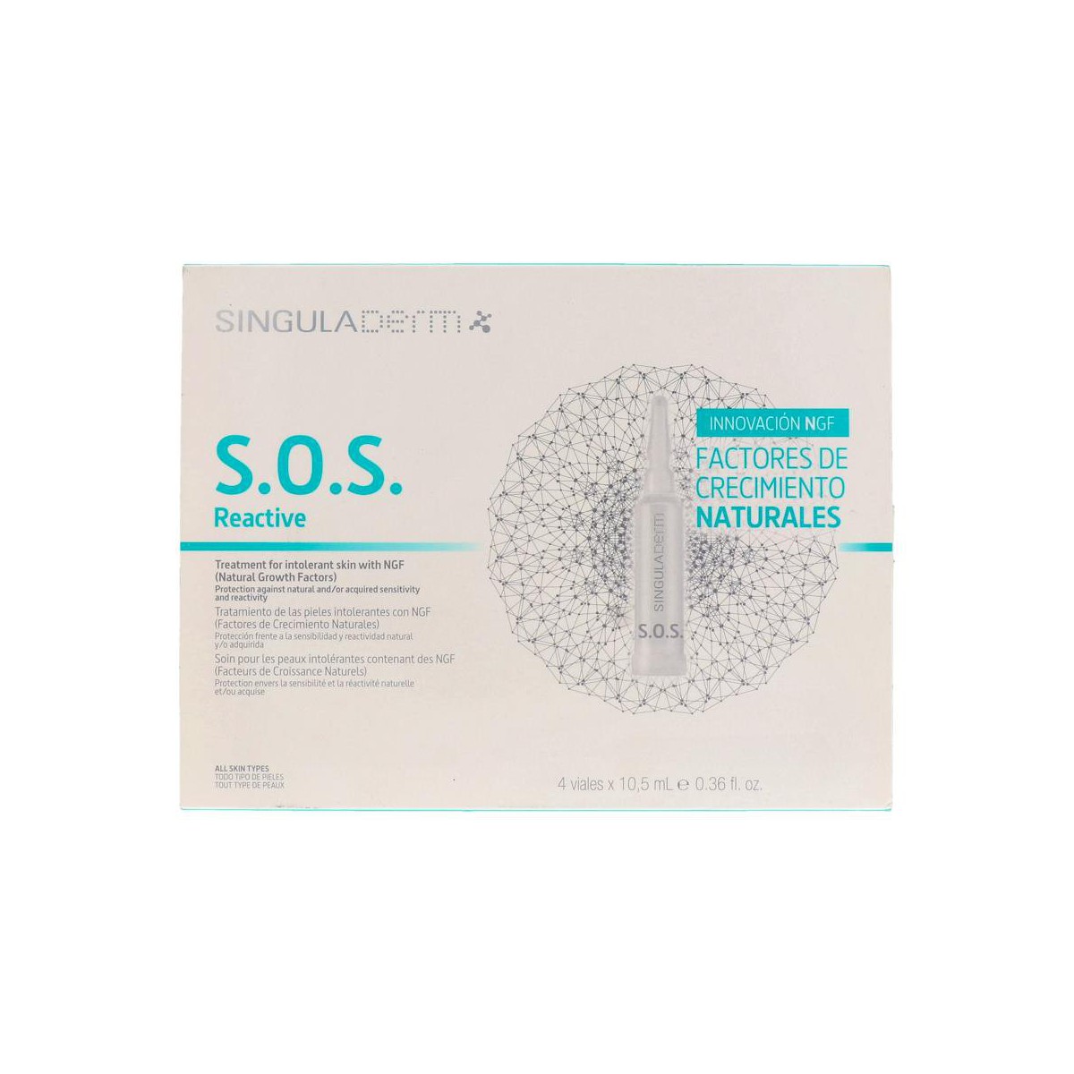 SINGULADERM S.O.S. REACTIVE 4 VIALES DE 10,5ML